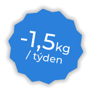 / týden   -1,5kg