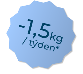 / týden*   -1,5kg