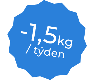 / týden   -1,5kg